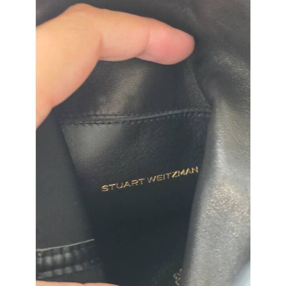 Stuart Weitzman Celia Over The Knee Boots Size 6.5 Black Nappa Leather - Picture 6 of 10
